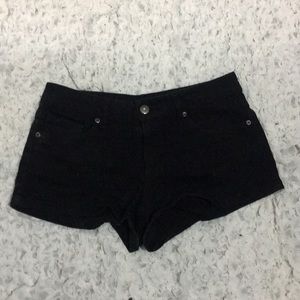 Denim black shorts
